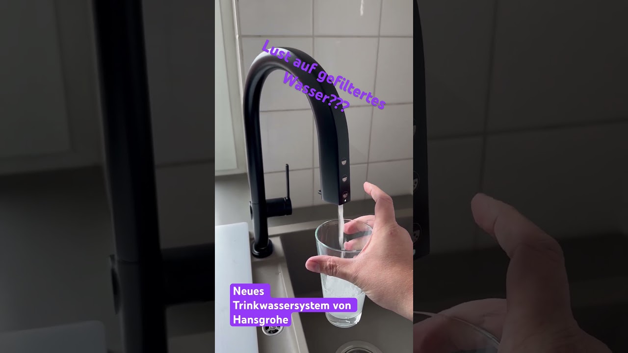 Unser neues Trinkwassersystem von Hansgrohe Aqittura, Soda Harmony Filter. #trinkwasser #hansgrohe