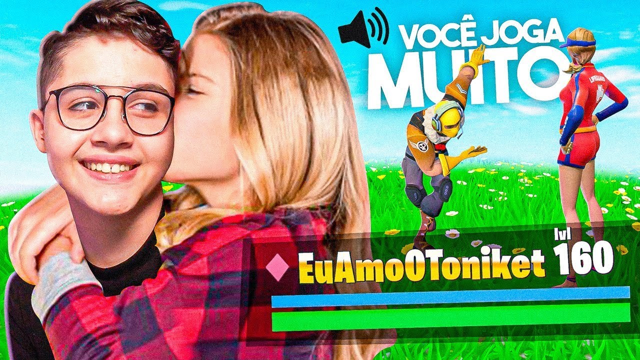 CONHECI UMA MENINA NO DUO ALEAT&Oacute;RIO DO FORTNITE E ME APAIXONEI!