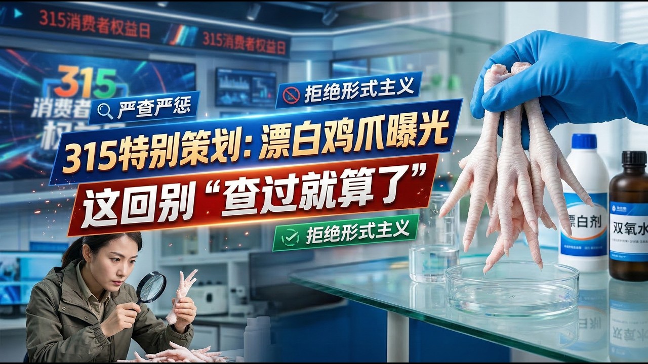 漂白鸡爪又上315，这次可别“查过就算了”