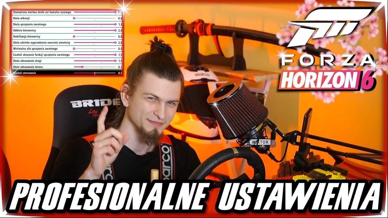 Forza Horizon 6 - Ustawienia kierownicy od IRL Driftera w 1-minutę - Logitech g29,g920