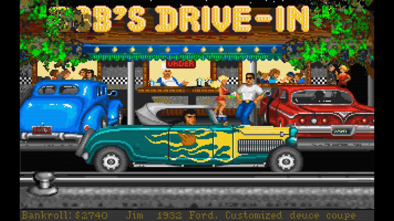Street Rod 1 Amiga Emulator full game playthrough