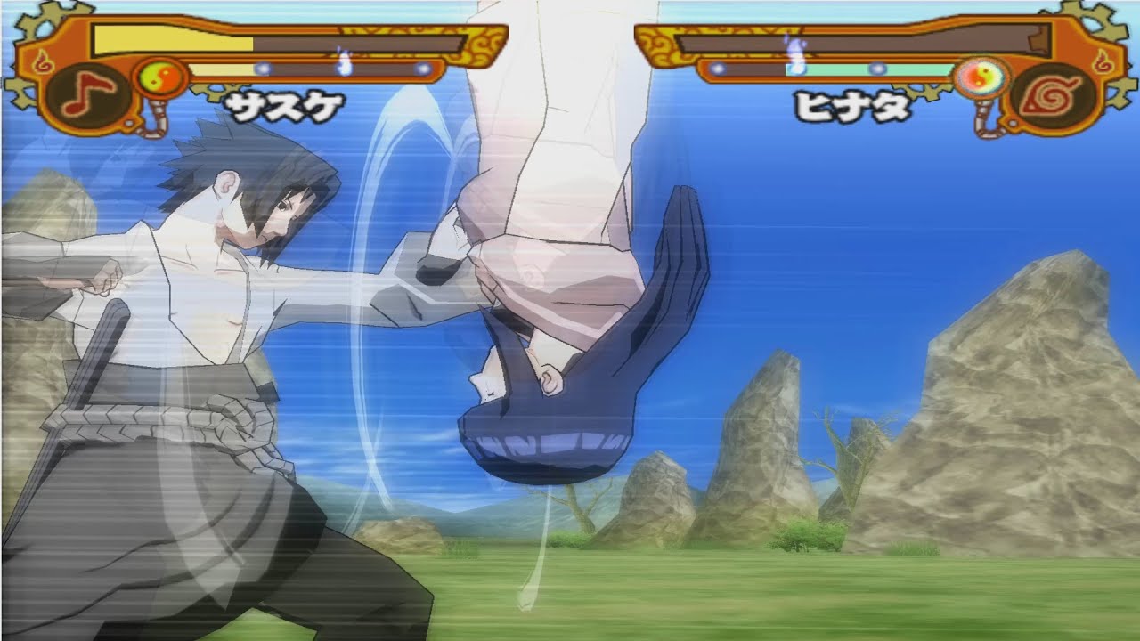 {Sasuke Vs Hinata} Naruto Shippuden Ultimate Ninja 5