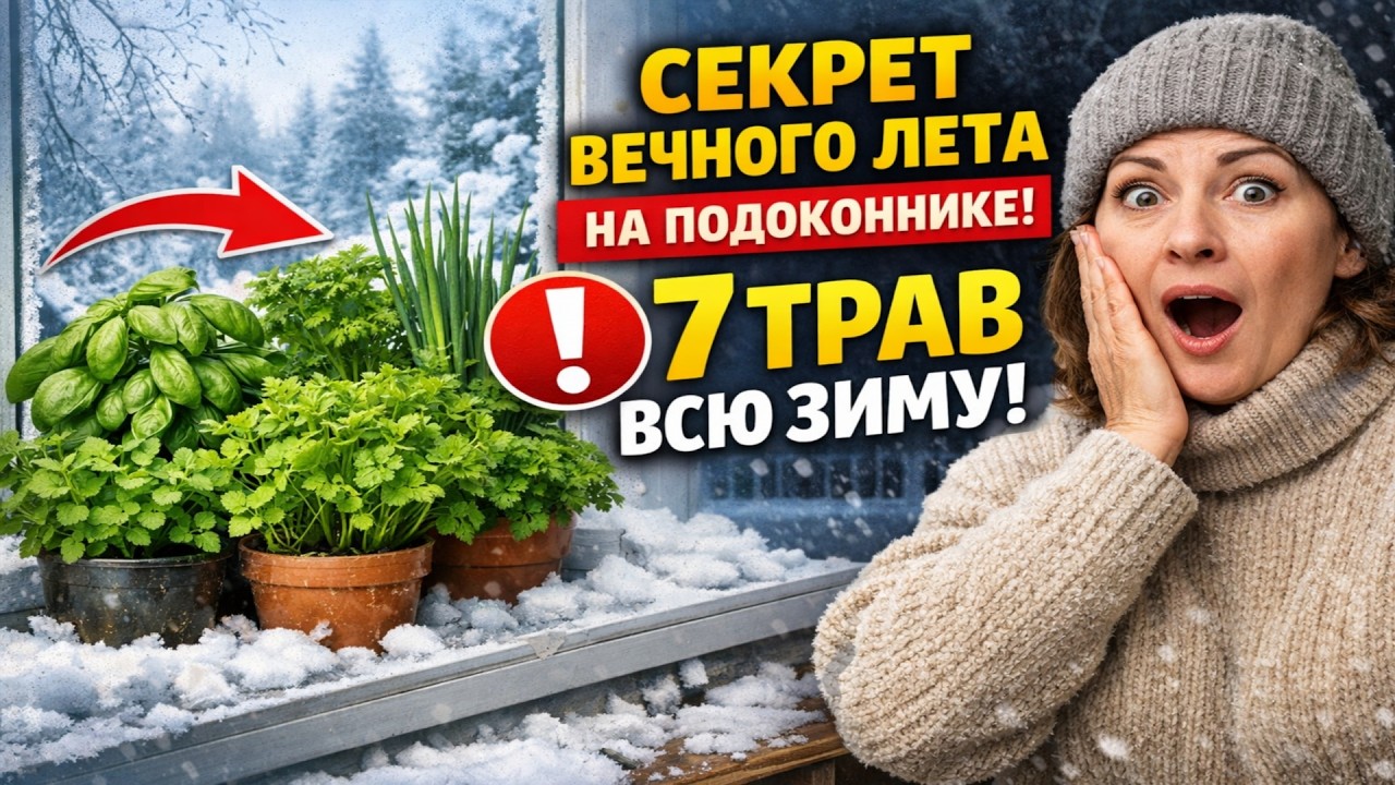 СЕКРЕТ Вечного Лета на Подоконнике: 7 Трав, Которые Будут Расти ВСЮ ЗИМУ!