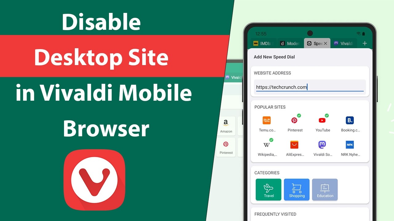 How to Disable Desktop Site in Vivaldi Mobile Browser?