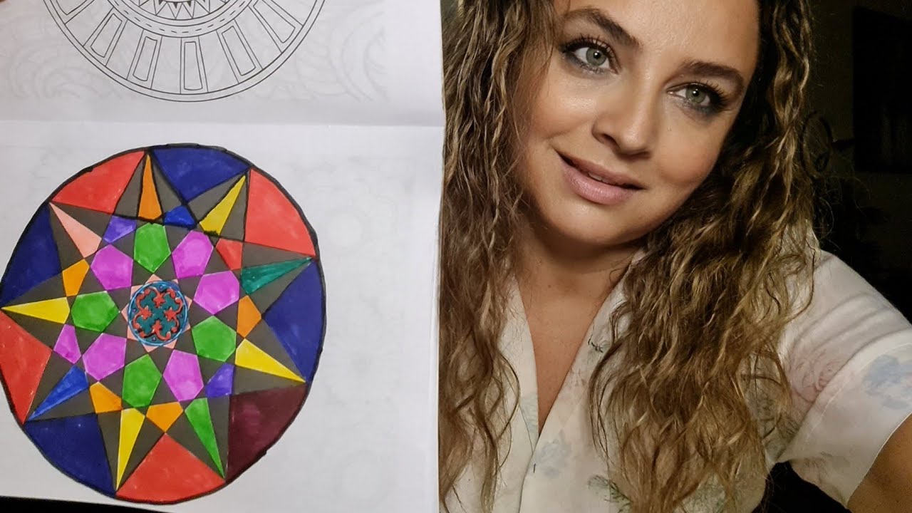 ASMR COLOREANDO, PINTANDO UN MANDALA 😴😴