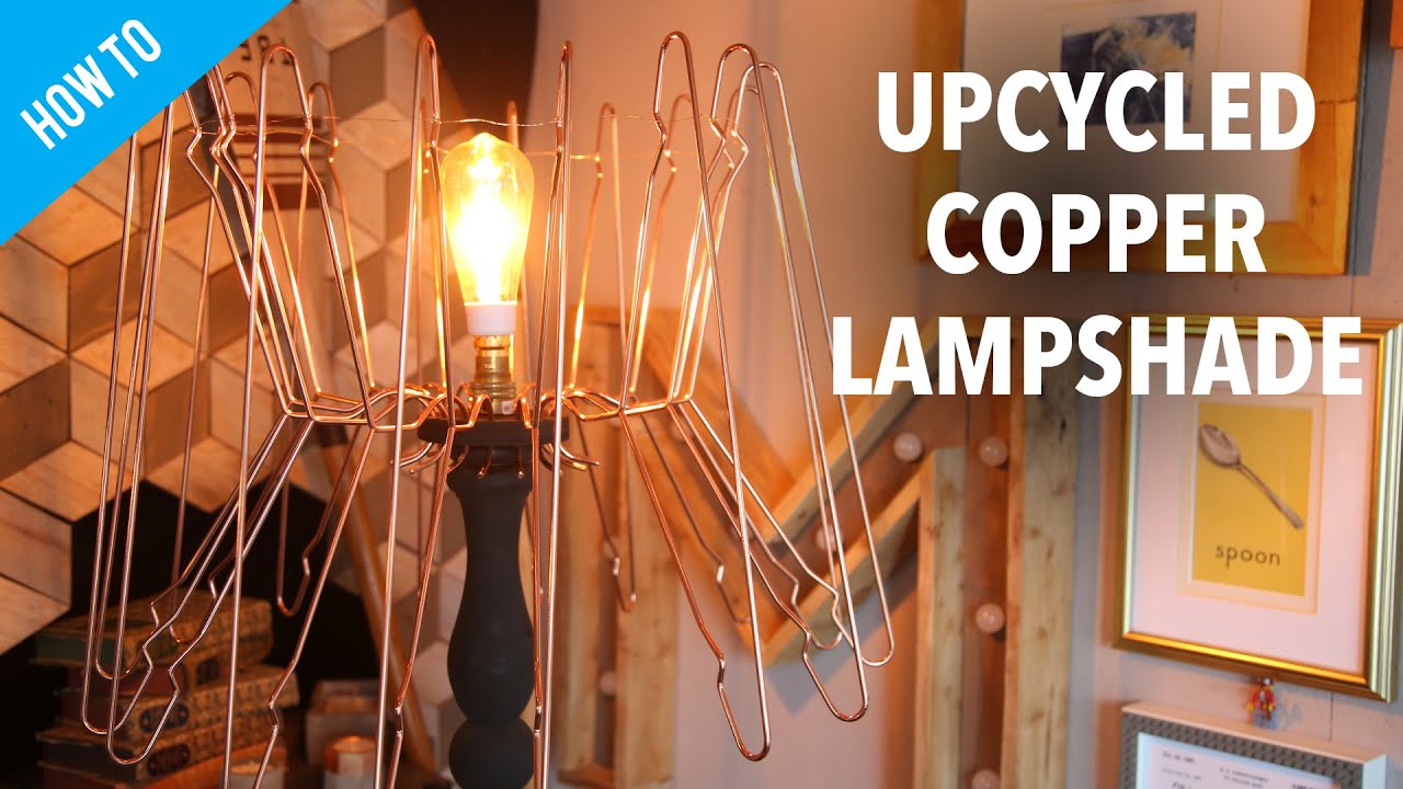 How to make an upcycled copper lampshade
