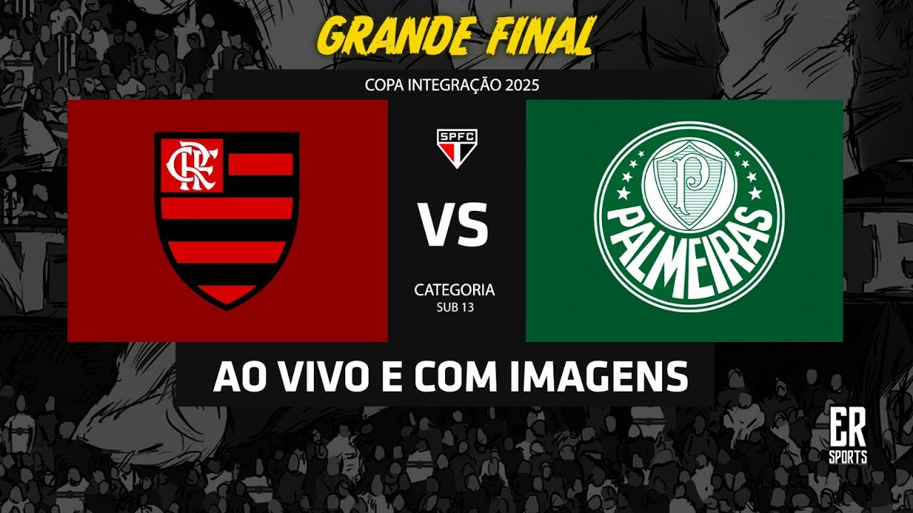 Flamengo x Palmeiras - SUB 13 | 01/05/2025 | AO VIVO | Final da Copa integração 2025