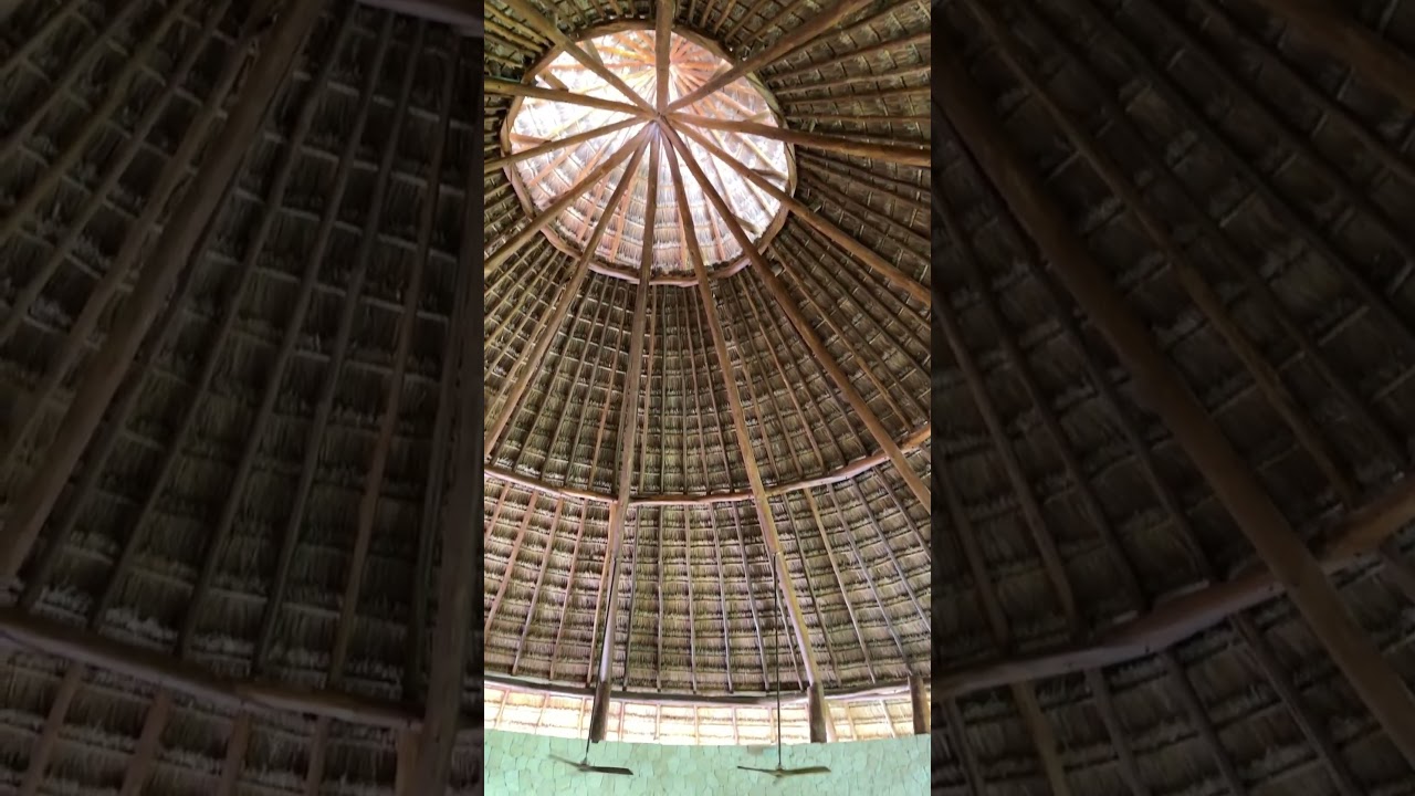Spa relaxation room is a giant palapa at 