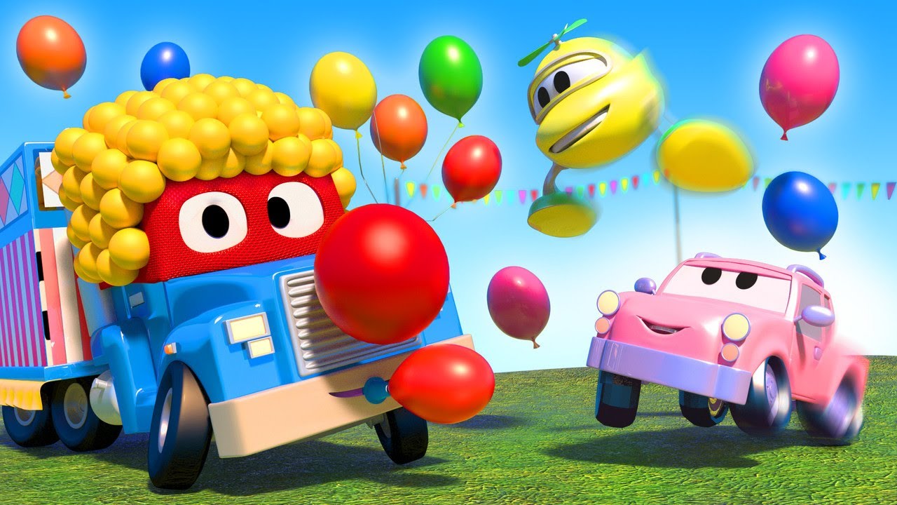 Party clown  - Carl the Super Truck - Car City ! Cars and Trucks Cartoon for kids