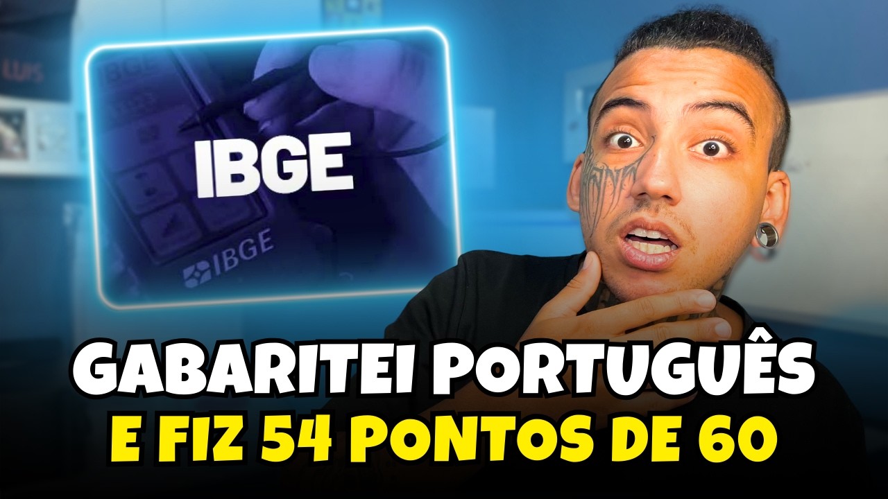 👀 SAIU O GABARITO OFICIAL DO IBGE E EU GABARITEI PORTUGUÊS (BANCA FGV)