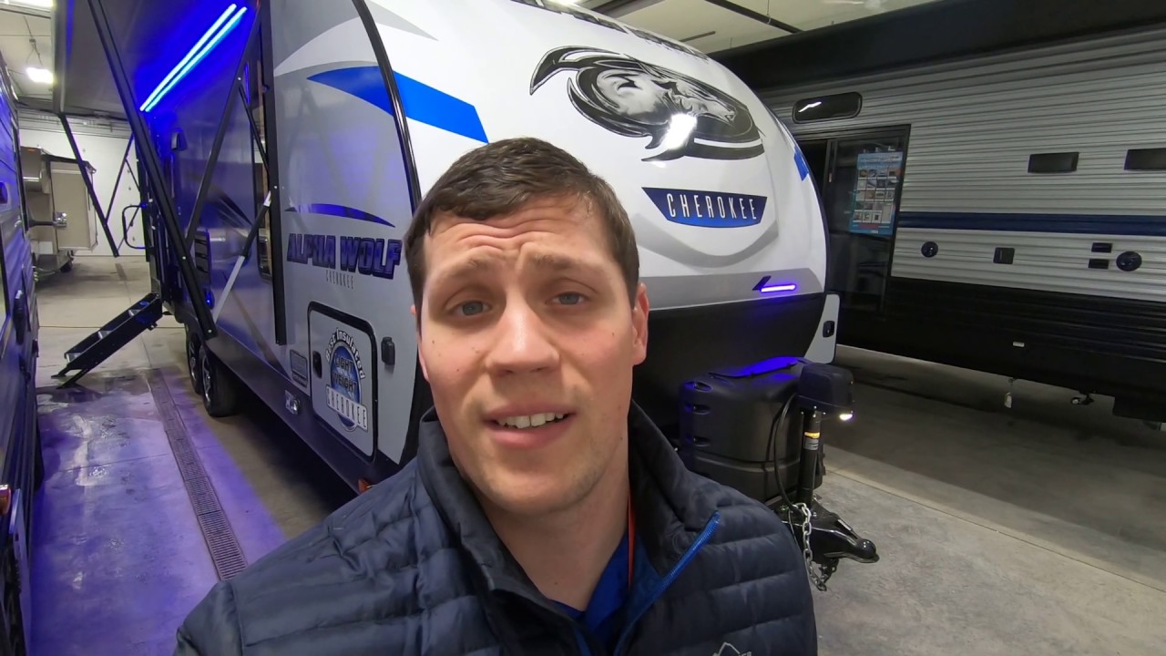 2020 Alpha Wolf 23RD Travel Trailer with Fireplace!