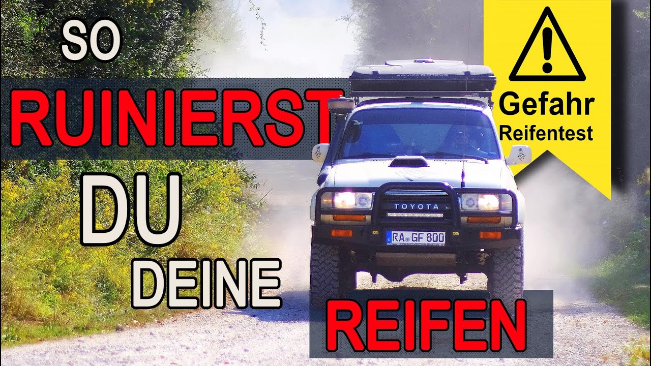 1 REIFEN – 6 LUFTDRÜCKE – der Unterschied ist brutal