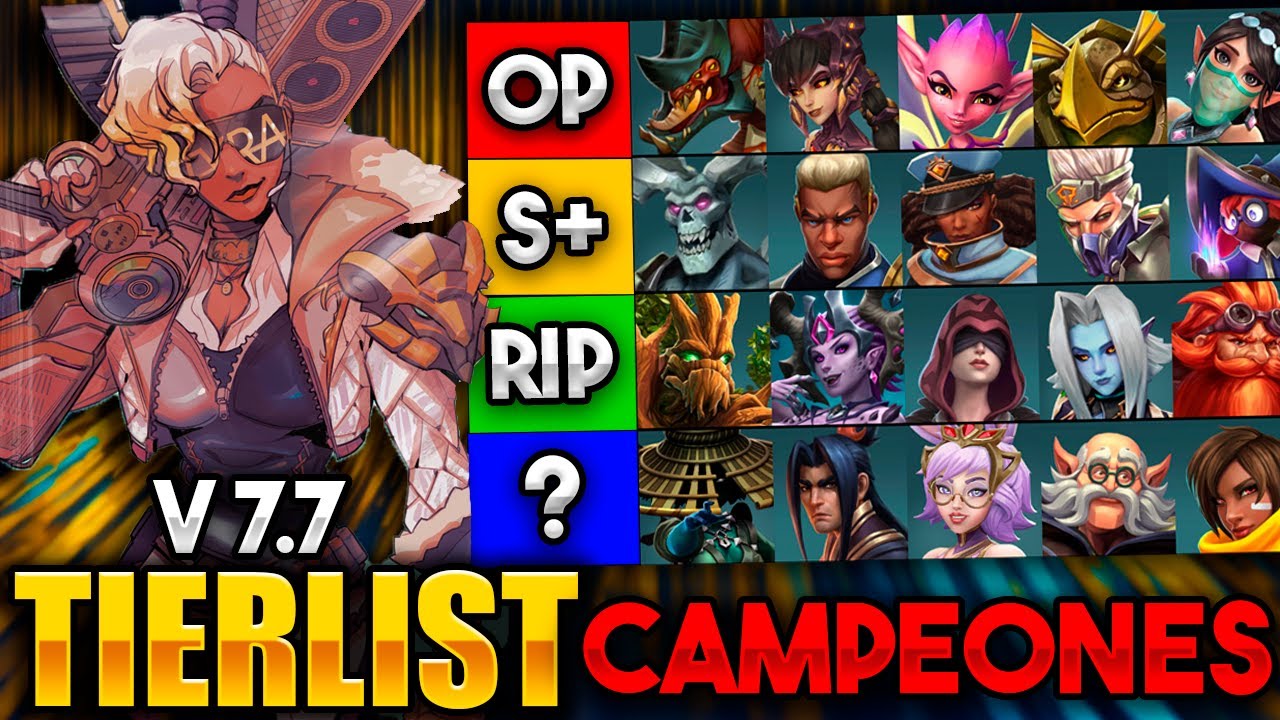 TIERLIST de los CAMPEONES MAS ROTOS de PALADINS 7.7🔥| Paladins 2025 - Paladins Tier list