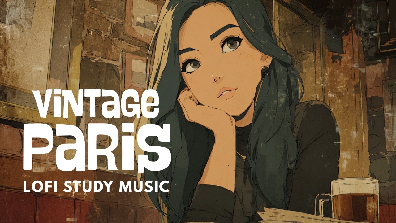 LOFI Vintage Study Session in Paris | 1 Hour Focus & Deep Work Mix