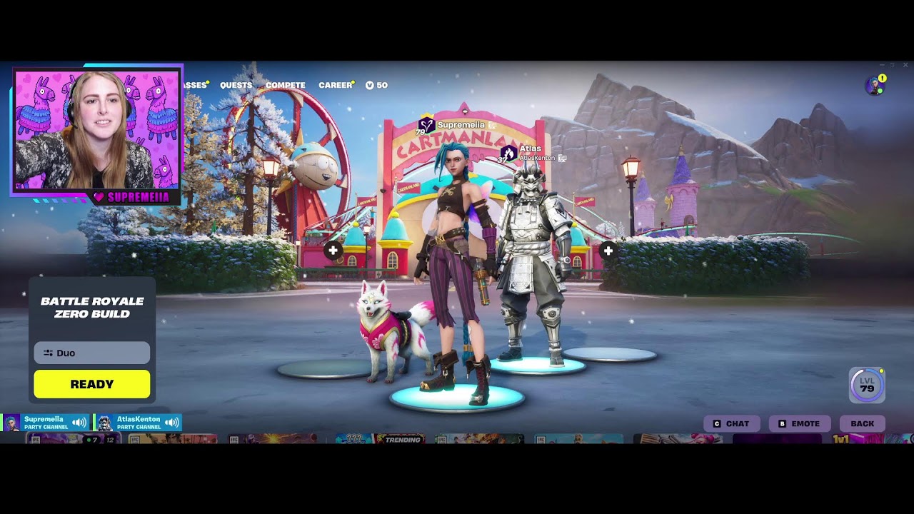 Vi gamer fortnite - Kan vi få et W?💜 🎮
