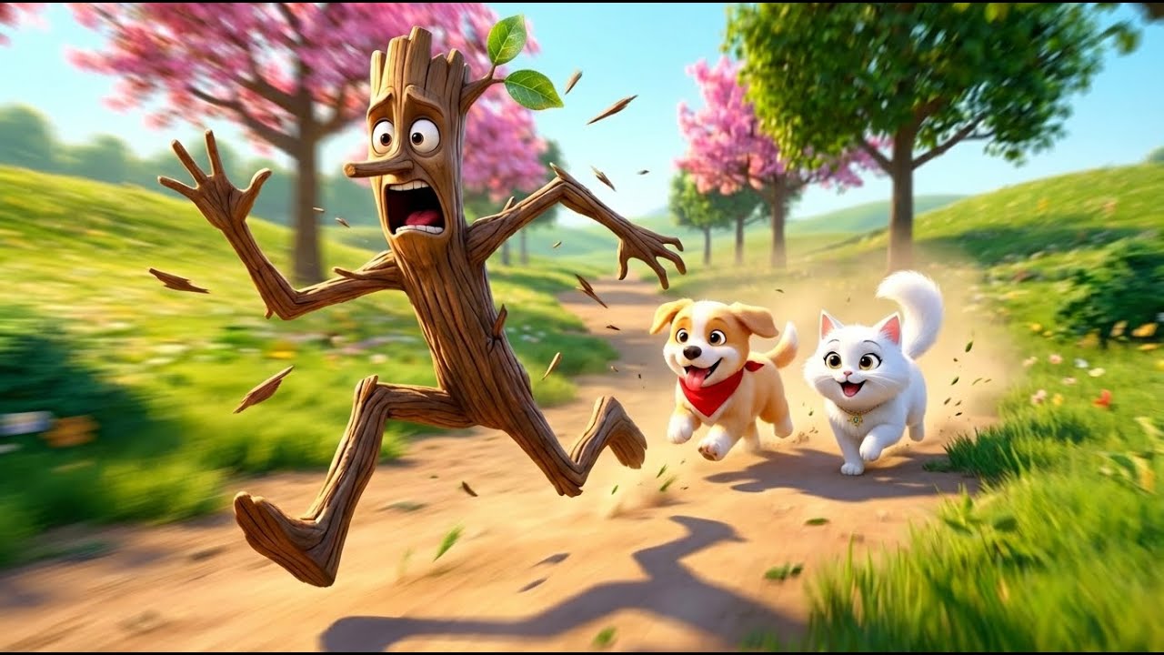 Stick Man Story – Coco the Cat & Dog Mistake Him for a Toy – Funny Cat and Dog