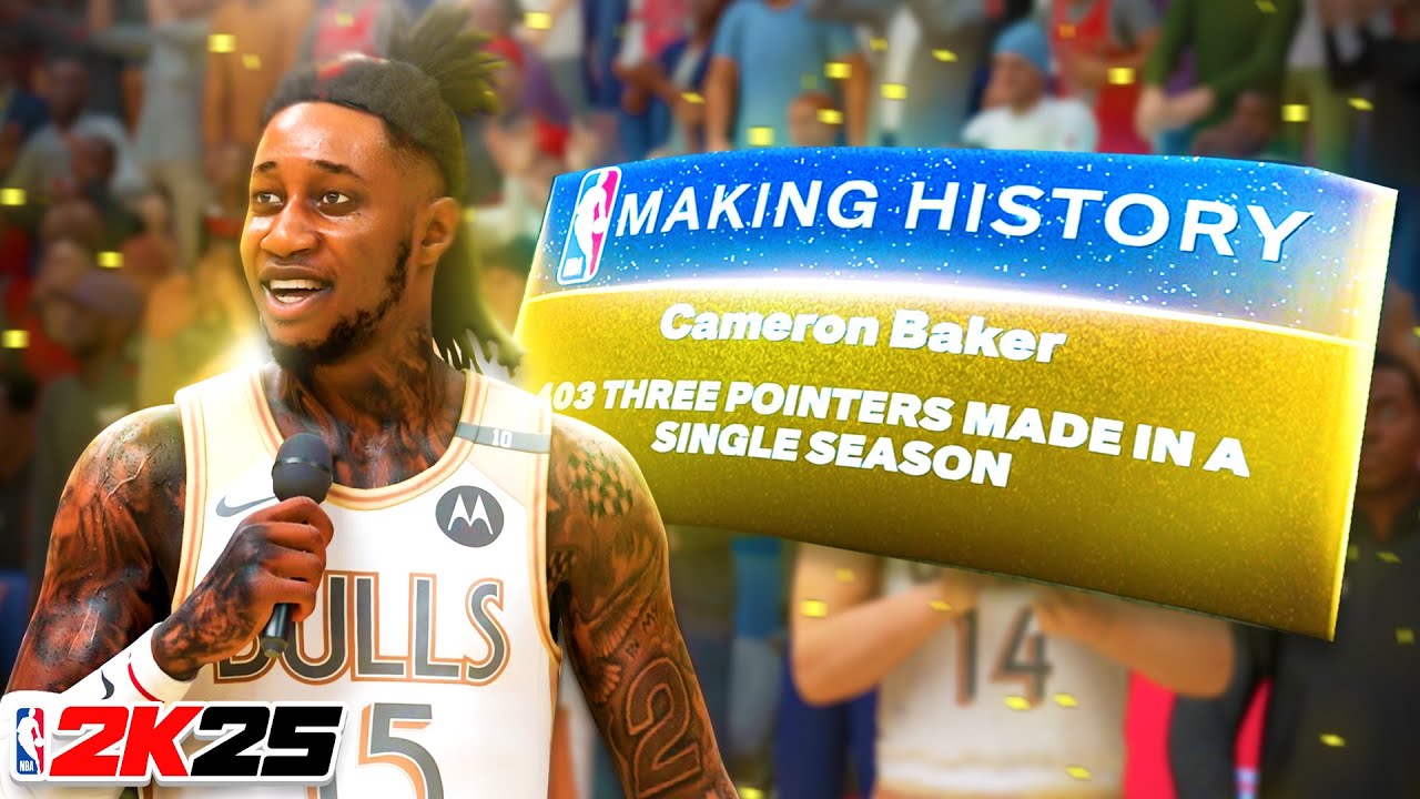 I BROKE STEPH CURRY 3 POINT RECORD! - NBA 2K25 MyCAREER #50