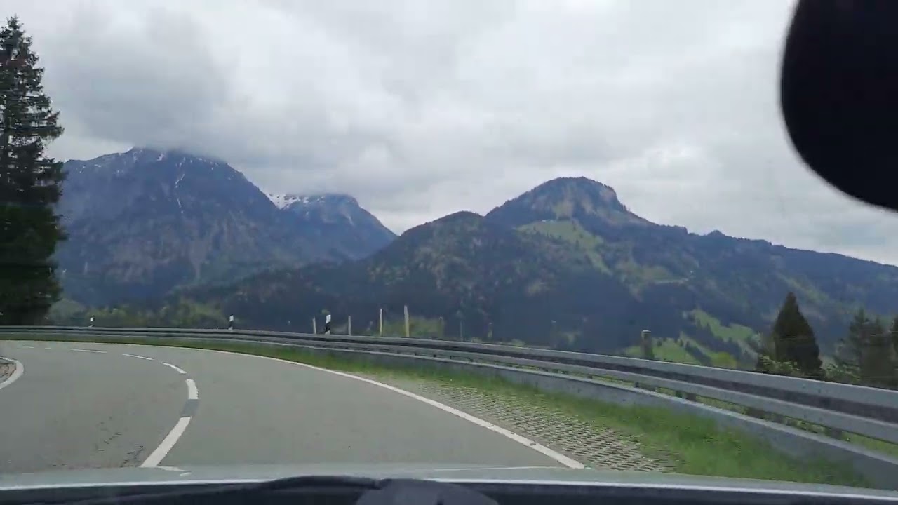 Passstra&szlig;e von Oberjoch nach Hindelang Motorradstrecke
