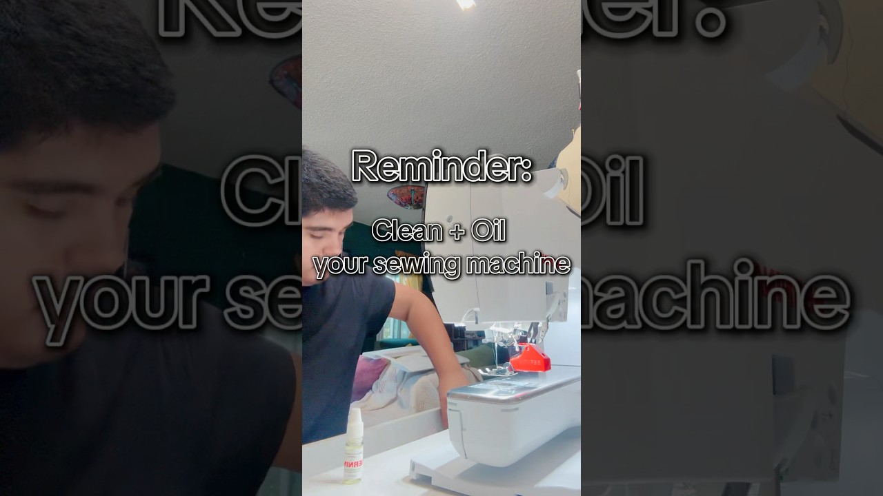 Remember to clean and oil your sewing machine! 