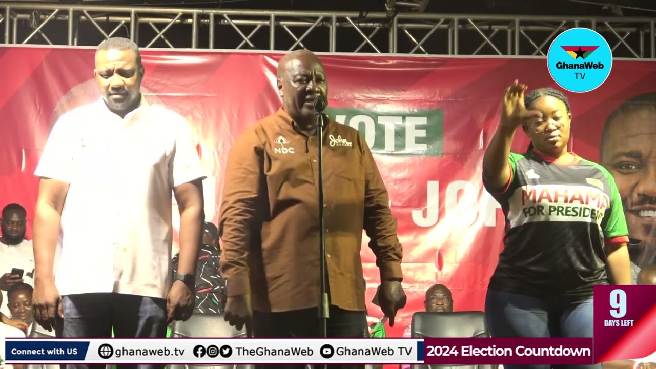 Mahama advises the people of Ayawaso to accept gifts from the NPP but shouldn't vote for them