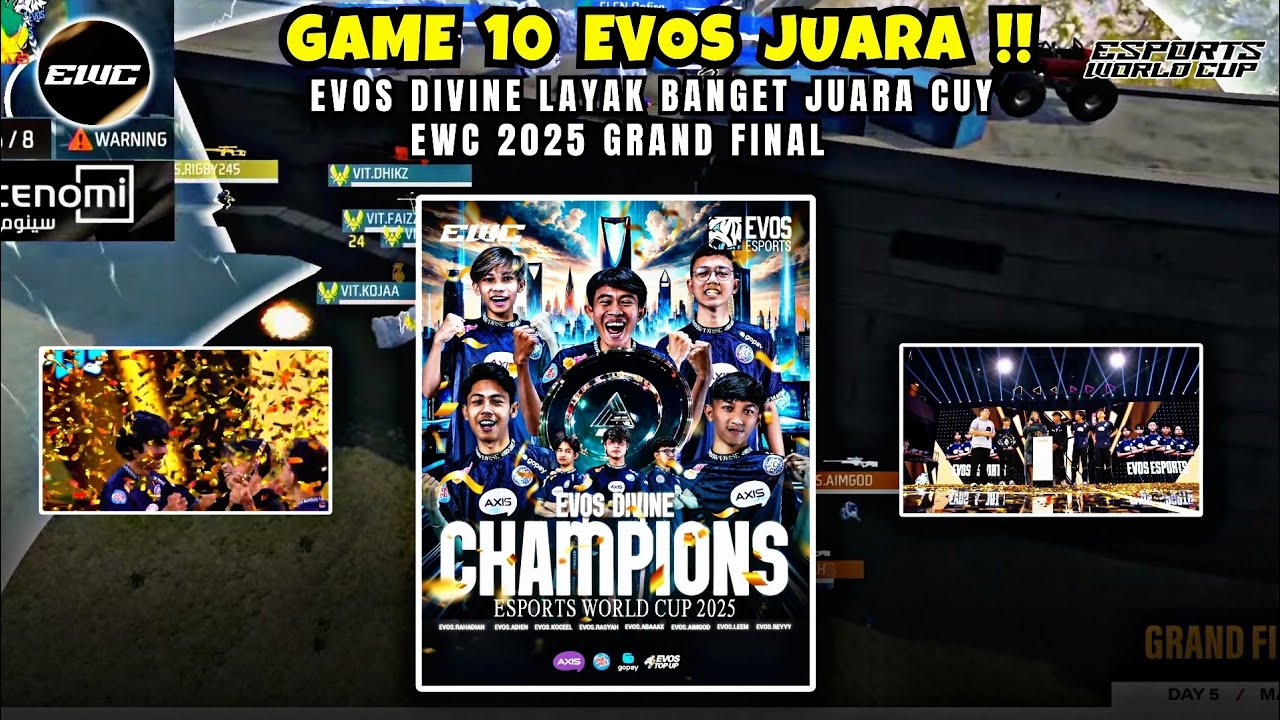 HIGHLIGHTS EVOS DIVINE JUARA‼️ESPORTS WORLD CUP 2025 | GRAND FINALS