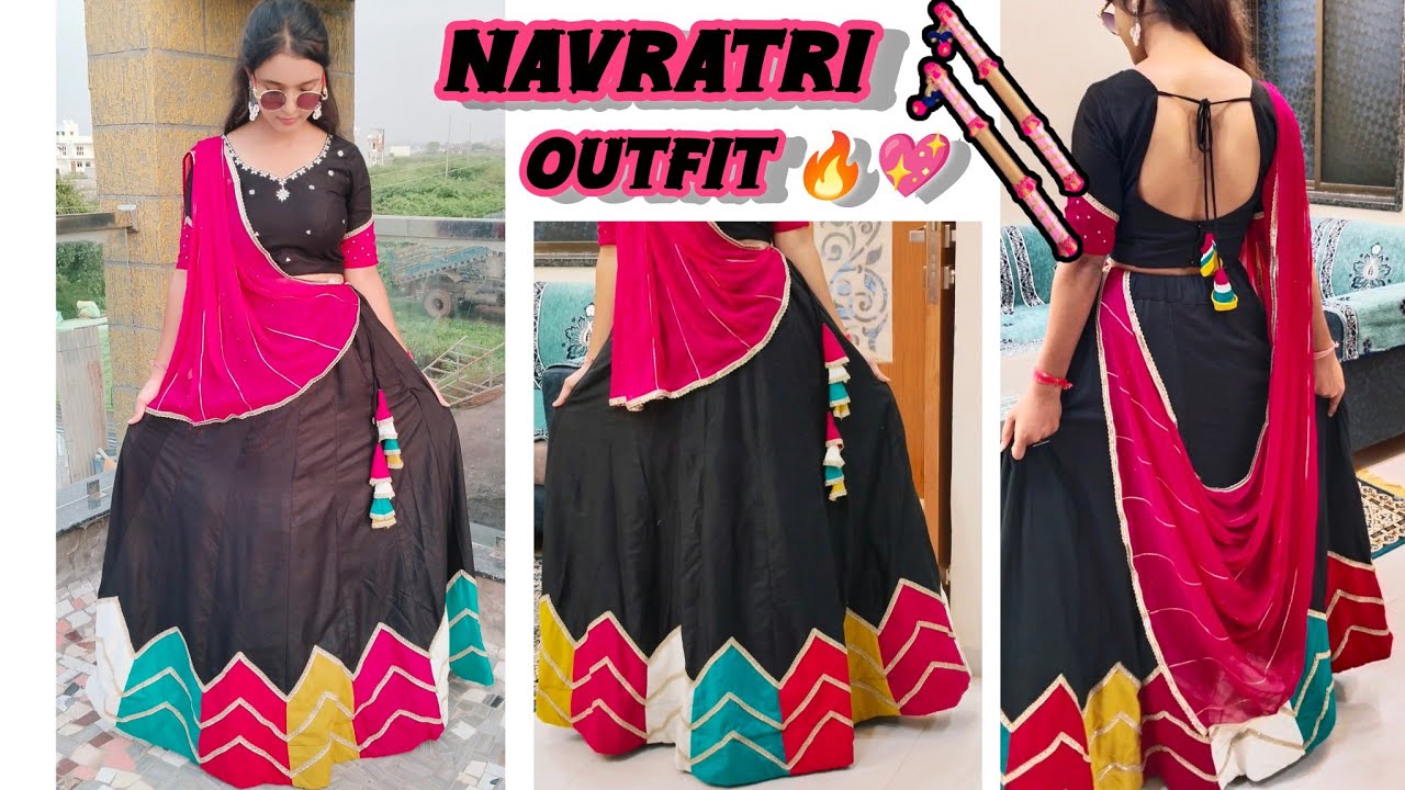 Navratri Special Full Ghera lehanga Choli Cutting and Stitching | step by step tutorial | Part-1 