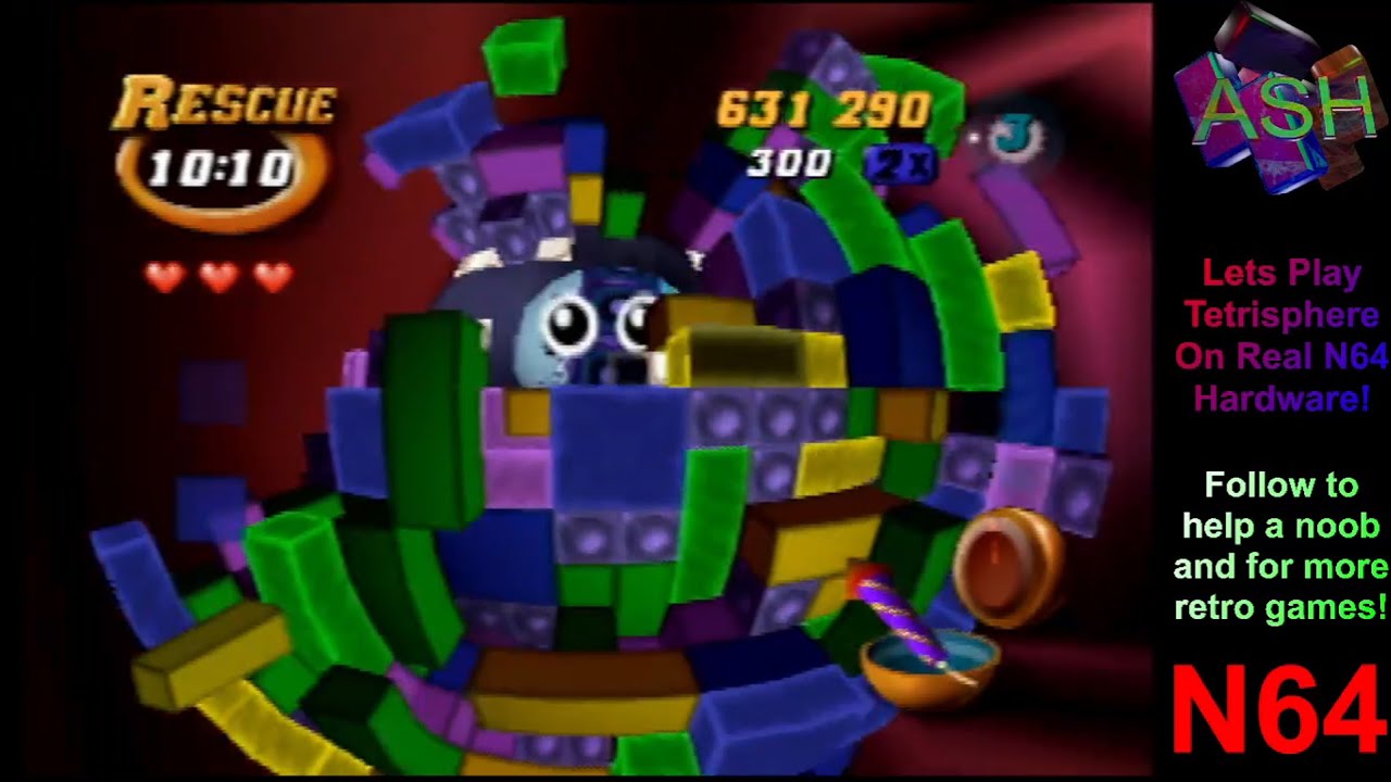 🕹️ Tetrisphere: Rescue - Final Level 10:10 - Played On Authentic Nintendo 64 Hardware!