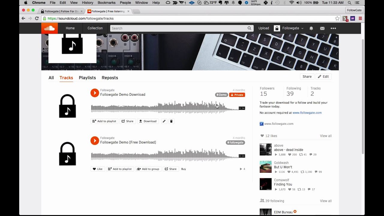 How To Make A Soundcloud Follow To Download Page [Tutorial]