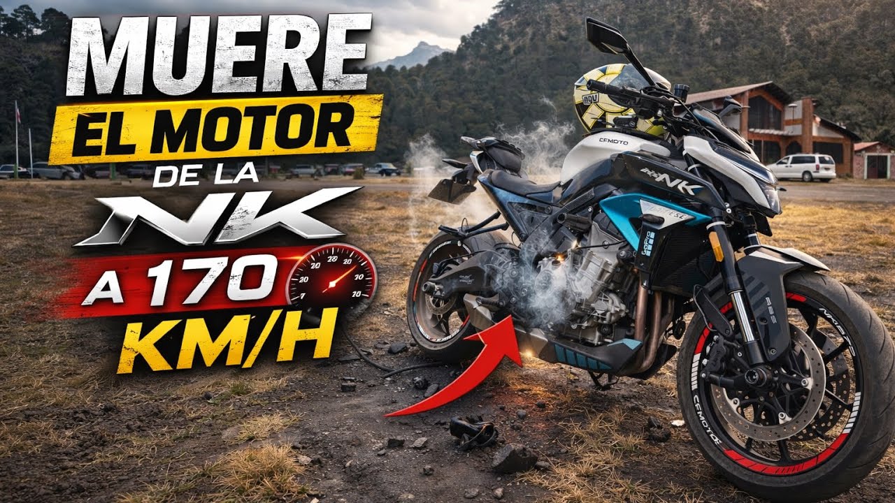 Casi me mato en mi CFMOTO 675 NK 😱Se apagó a 170 km/h 