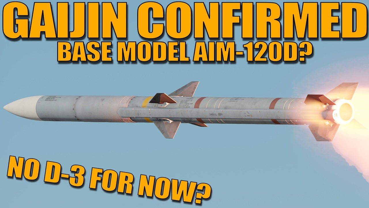 Ещё подтверждения о новой ракете AIM-120D? Базовая модель скоро появится? Нет D-3? - War Thunder