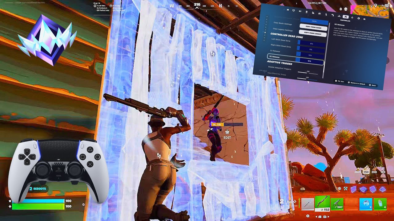 PS5 Chapter 7 UNREAL Ranked Reload Gameplay + BEST Controller Settings (4K 120FPS)