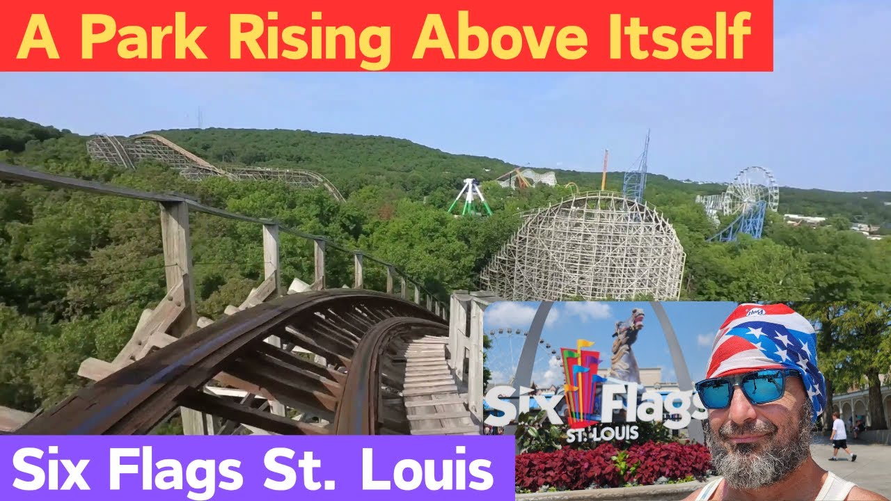 Видеоблог Six Flags St. Louis: покорение всех 10 американских горок! 🎢🔥