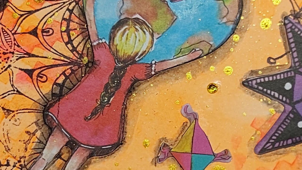 Art Journal With Die Cuts Tutorial | Final Page In My ART BY MARLENE 'Artsy Arabia' Journal!