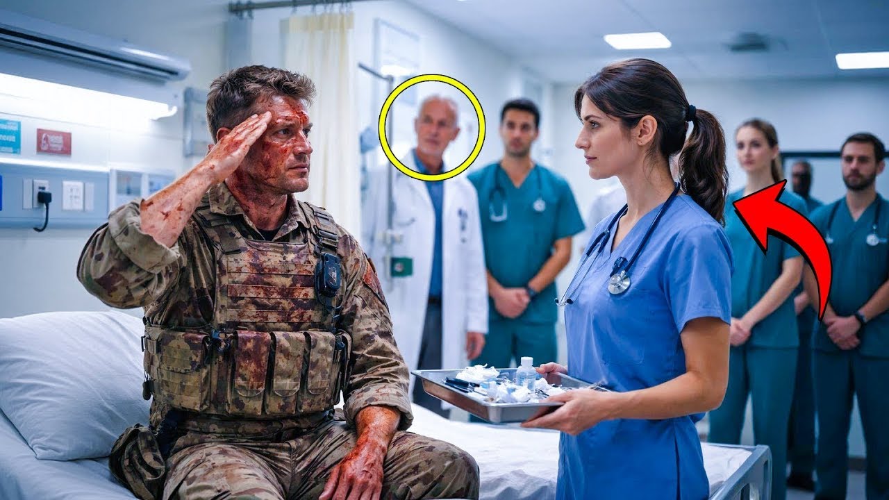 Médicos se burlaban de la nueva enfermera hasta que el comandante herido de los SEAL la saludó así