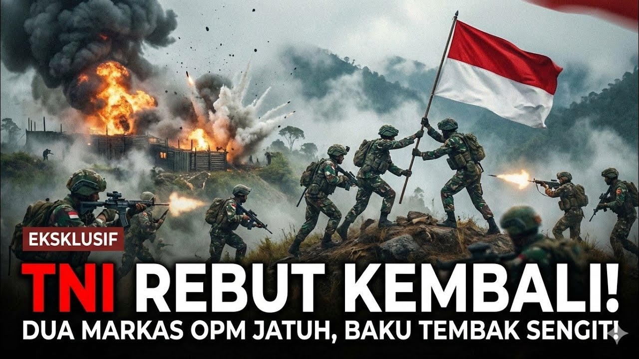 TNI Kembali Rebut Dua Markas OPM‼️ Sempat Terjadi Baku Tembak Sengit⁉️