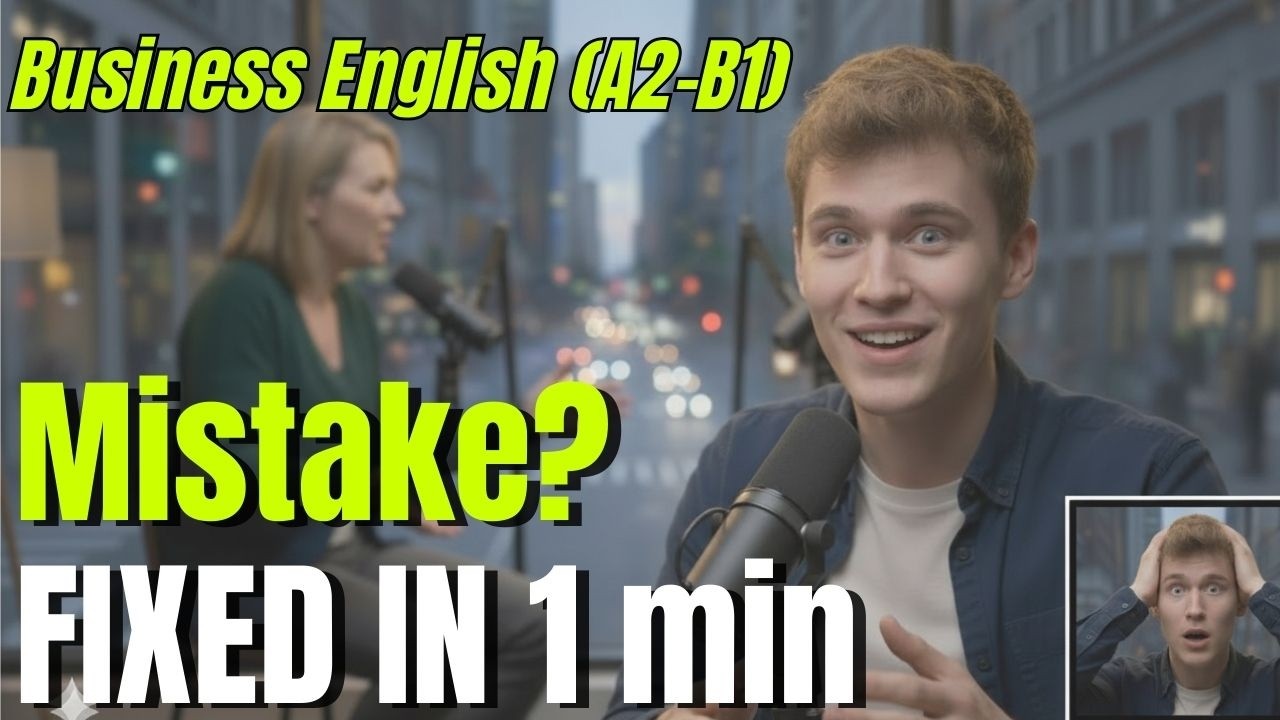 English Practice: Made a Mistake? Fix It Fast! | Business English (A2-B1)