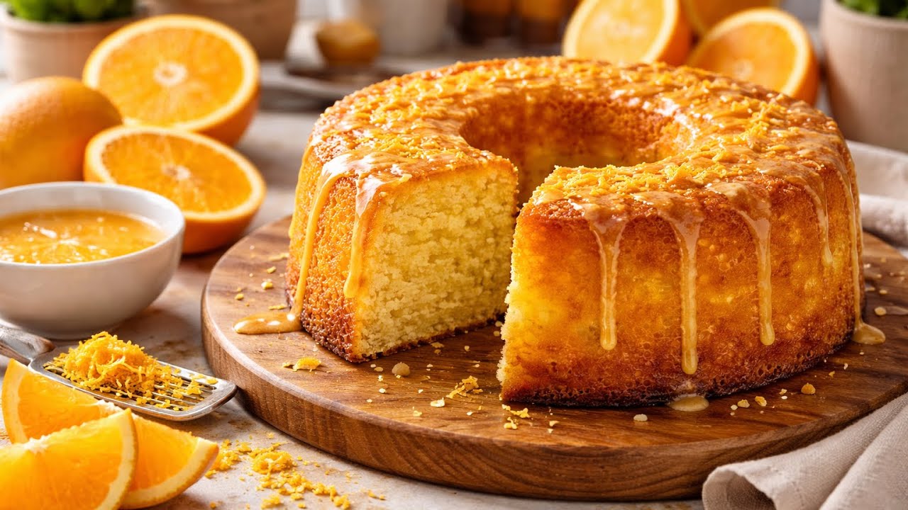 BOLO DE LARANJA (FÁCIL E DELICIOSO 😋)