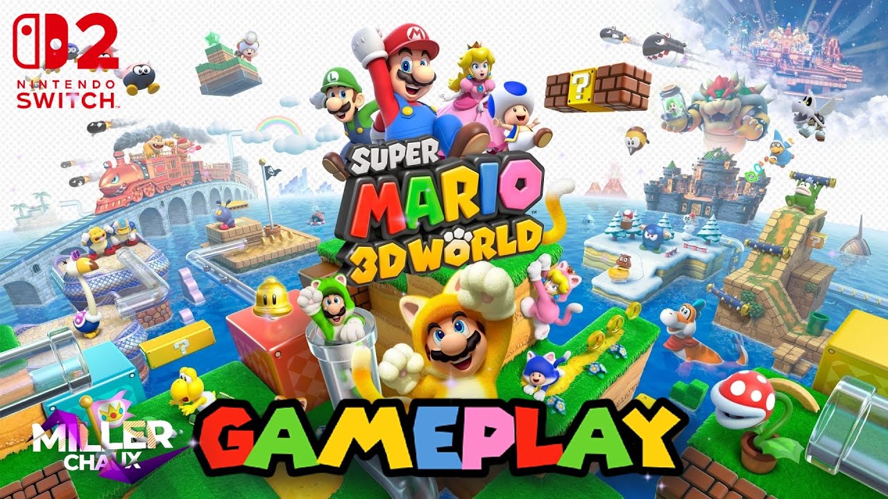 Consiguiendo el 100% en Super Mario 3D World 🏆 Mario, Luigi, Peach, Toad y Rosalina | Parte 01