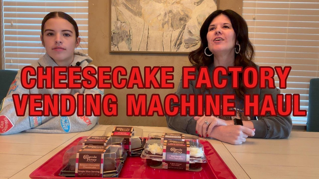 Cheescake factory Vending Machine Haul!