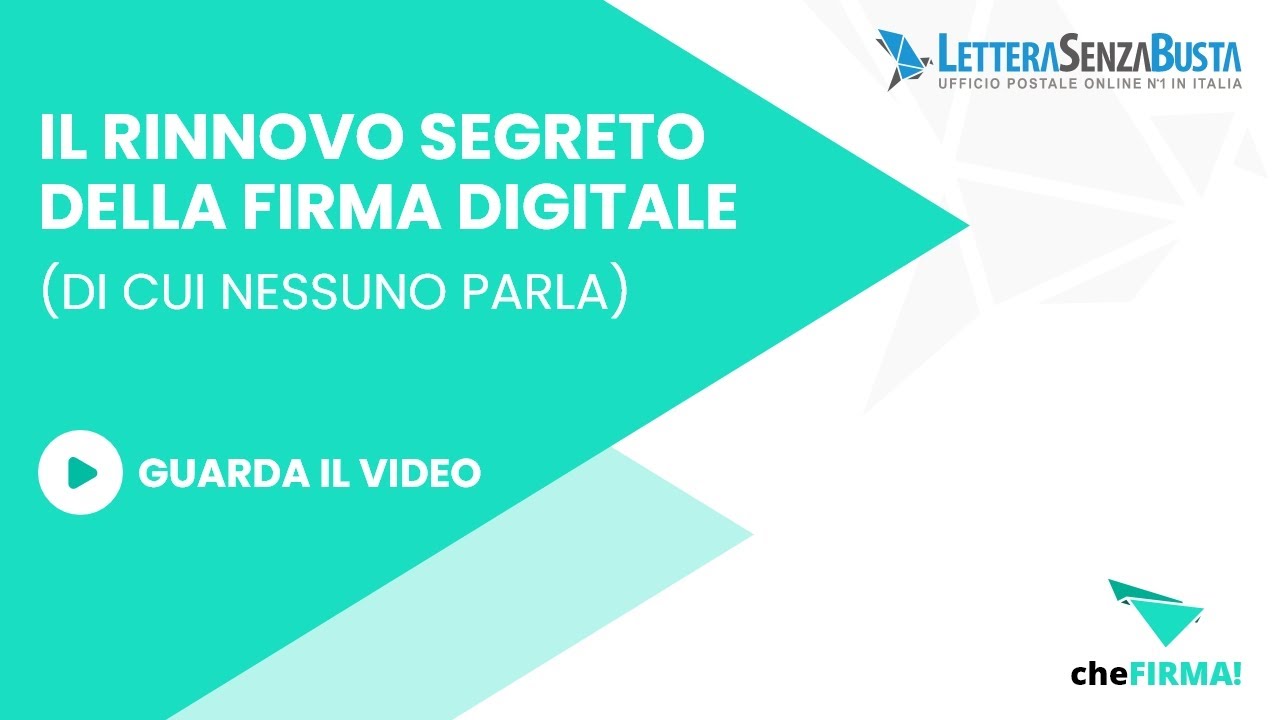 Rinnovo Firma Digitale: cos'è, quando bisogna farlo e come averlo gratis