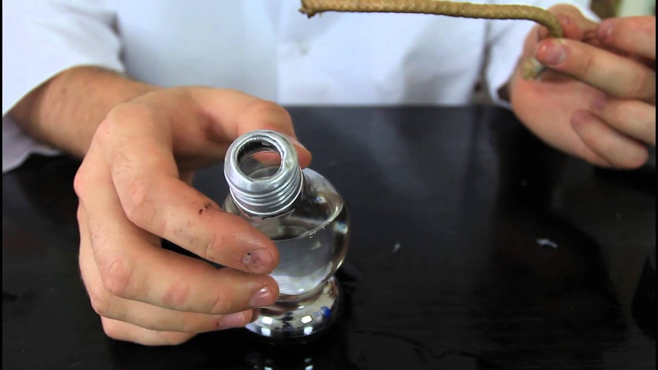 Light Bulb Oil Lamp