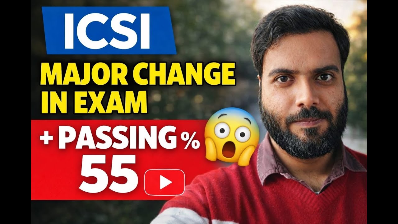 Major Changes proposed by ICSI 😱| Exam passing percentage 55% 😱