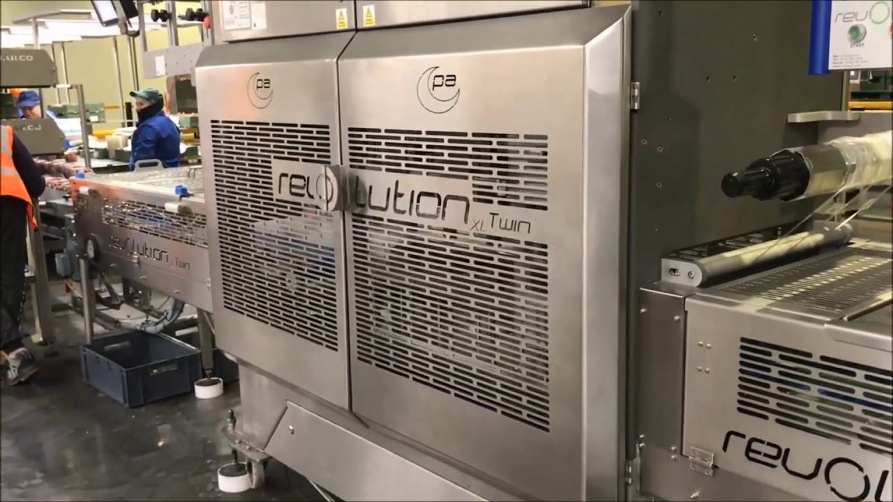 Grapes Packing Line - Packaging Automation High Speed Revolution XL Twin Lane Tray Sealing Machine