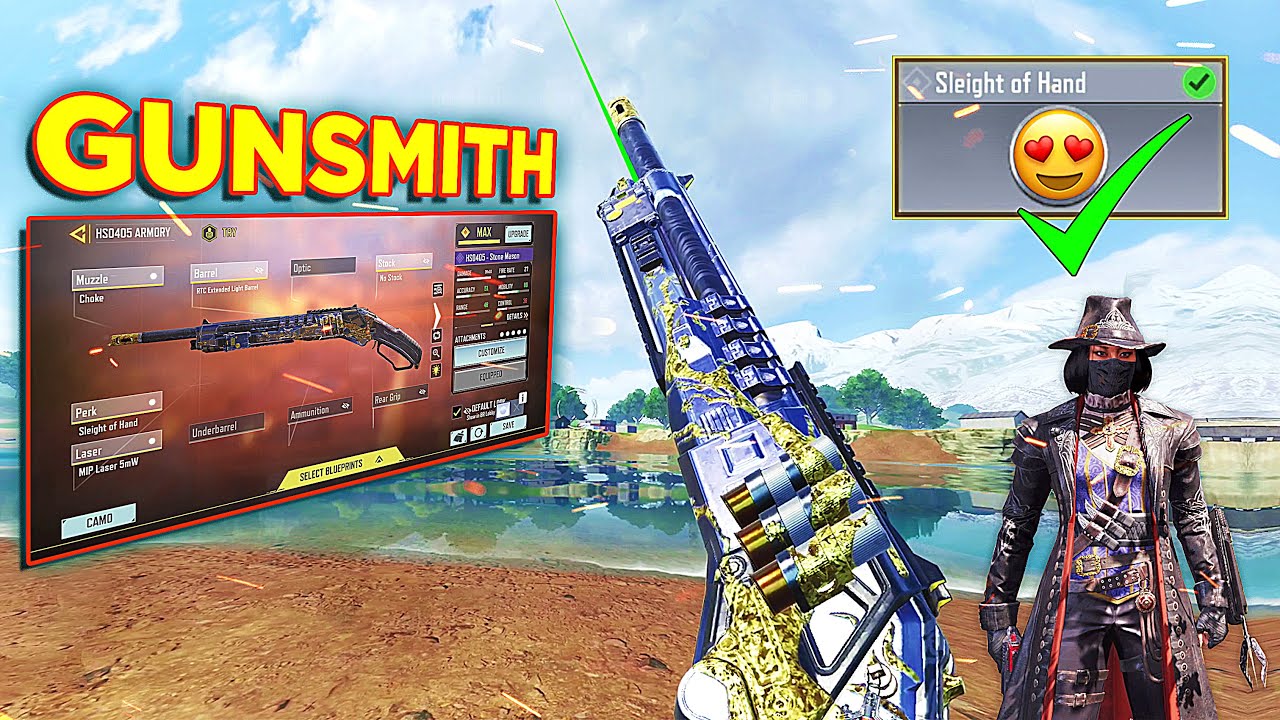 ADS + HIPFIRE HS0405 BEST ONE SHOT GUNSMITH | COD MOBILE #hs0405gunsmith