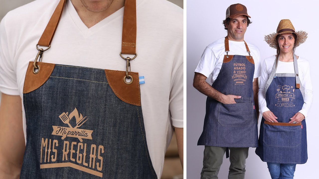 Ideas & Emprendedores. Parrilleros expertos con delantales de diseños exclusivos. Regalá delantales!