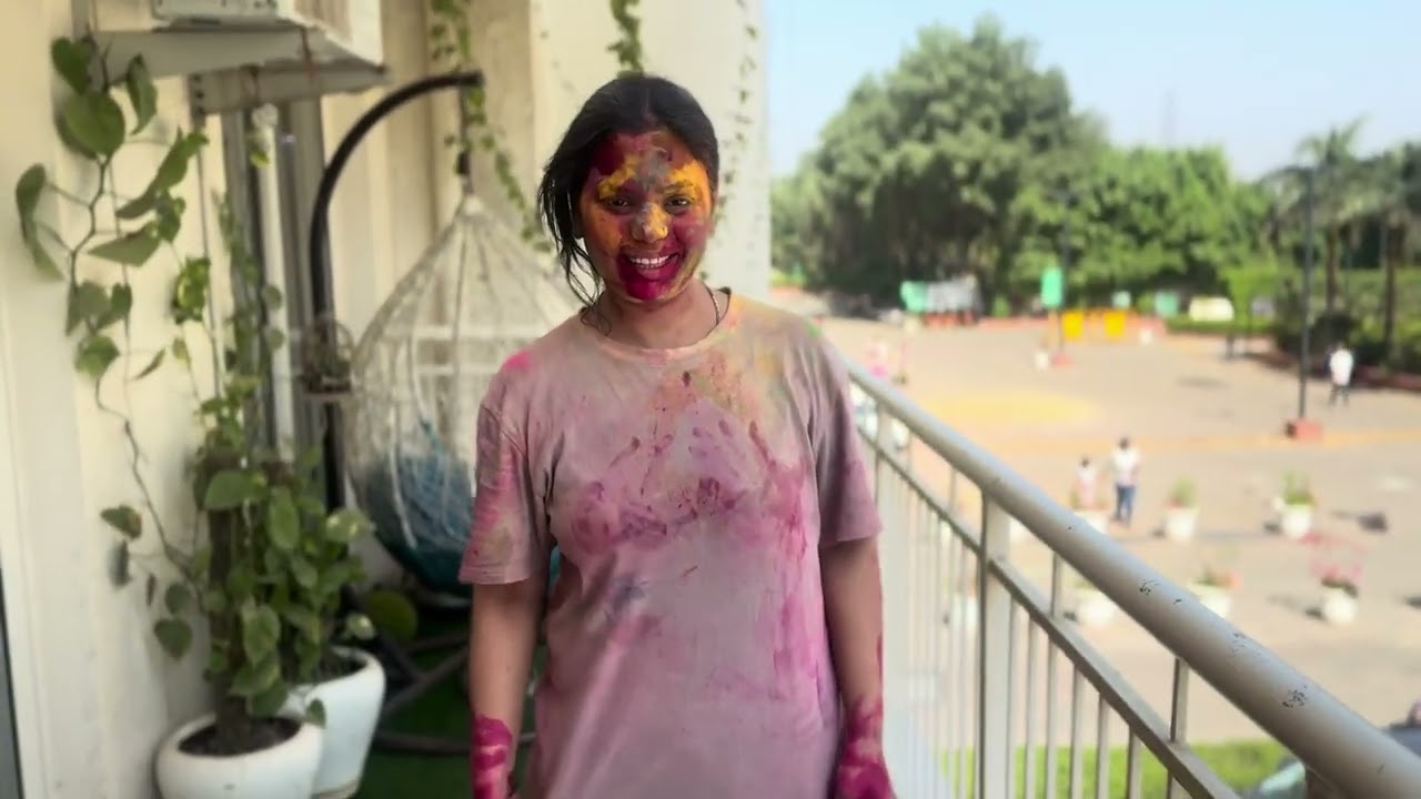 Aje hamane kheli colour wali Holi 😀🙏❤️