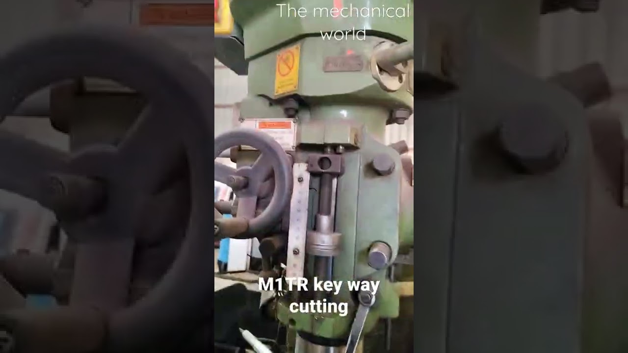 key way cutting on M1TR milling machine