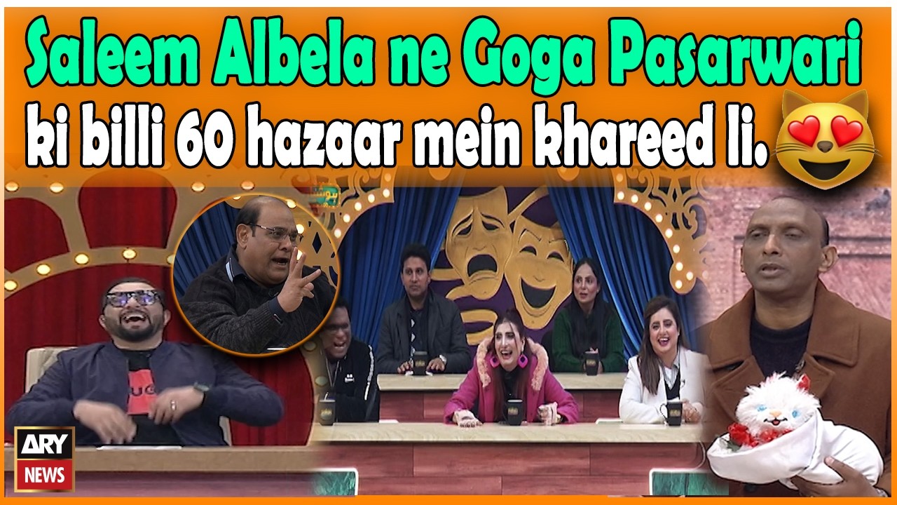 Saleem Albela ne Goga Pasarwari ki billi 60 hazaar mein khareed li. 🐈😻