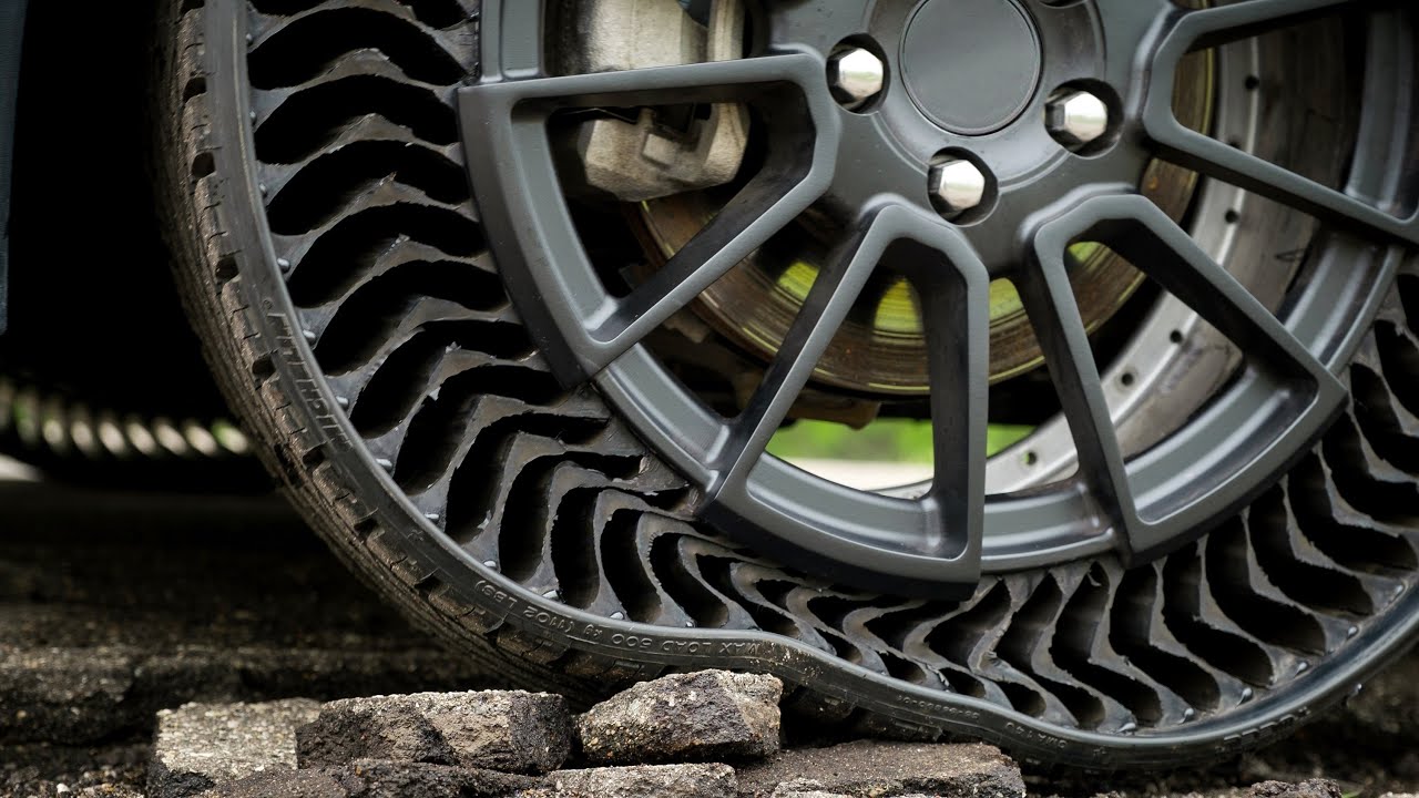 Amazing Technology ▶️ Airless Tire | Michelin Uptis | Revolutionary Airless Wheel