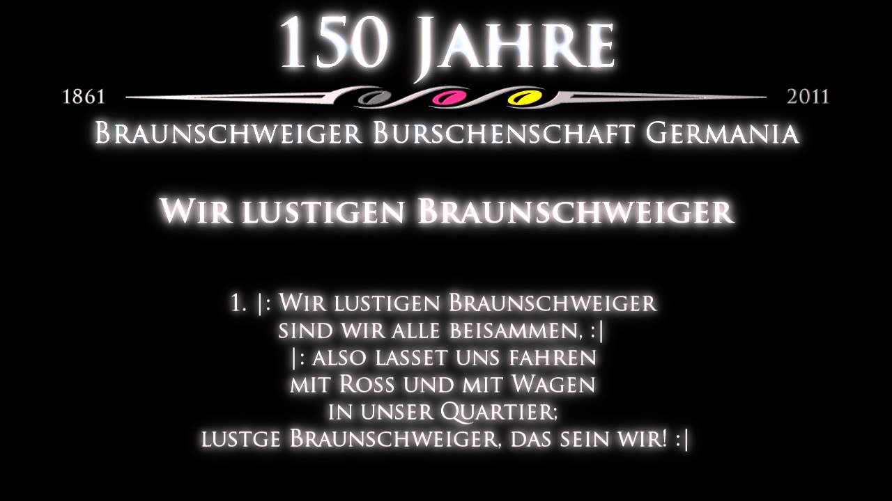 Wir lustigen Braunschweiger (150 Jahre Germania Braunschweig)